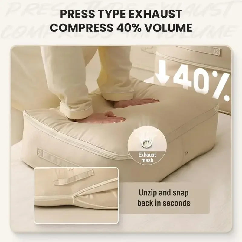 Large Capacity Self Compression Duvet Storage Bag Heavy Duty Moving Organizer Eco-Friendly Waterproof PVC Moving Bags