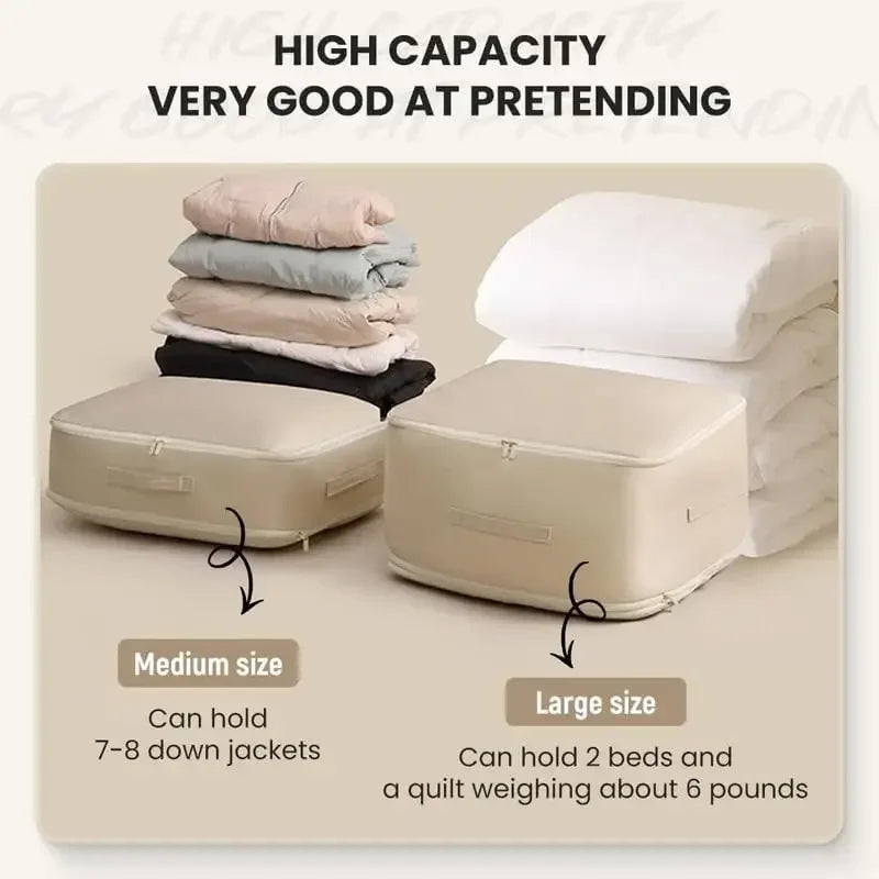 Large Capacity Self Compression Duvet Storage Bag Heavy Duty Moving Organizer Eco-Friendly Waterproof PVC Moving Bags