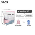 Super Large Capacity 3D Vacuum Compression Bag No Pump Roll Up Space Saver Clothes Blankets & Quilts Thicken Sealing Storage Bag