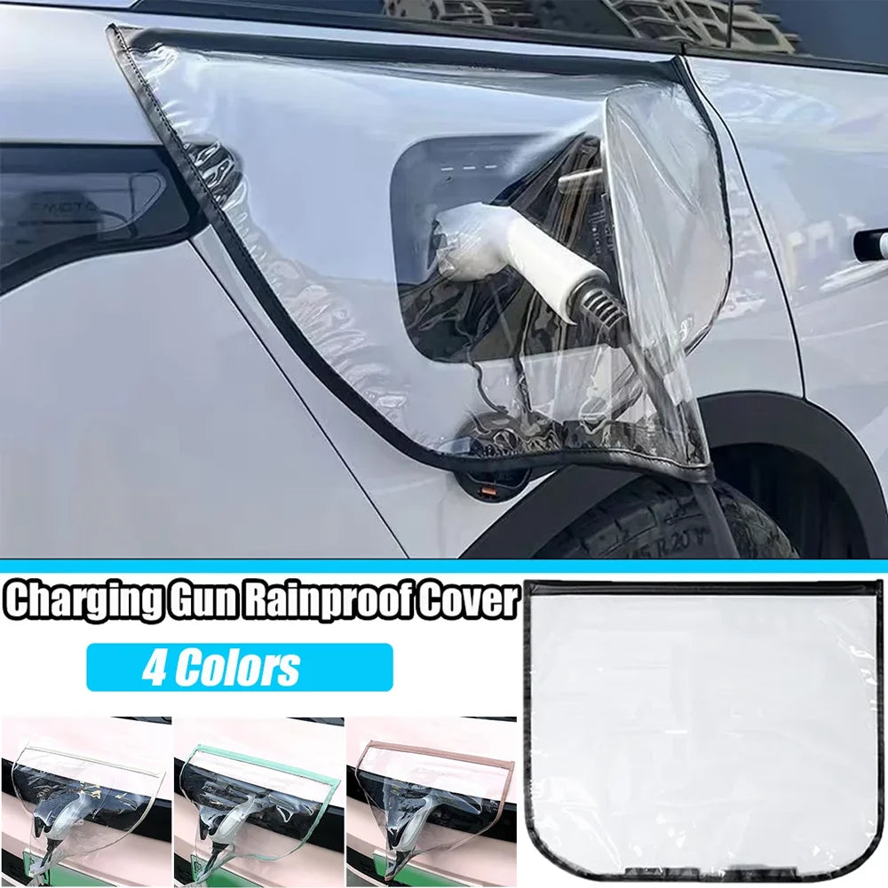 Magnetic Car Charging Gun Rainproof Cover Practical Cars Outdoor Charging Rainproof Dustproof Protection Covers Auto Accessories