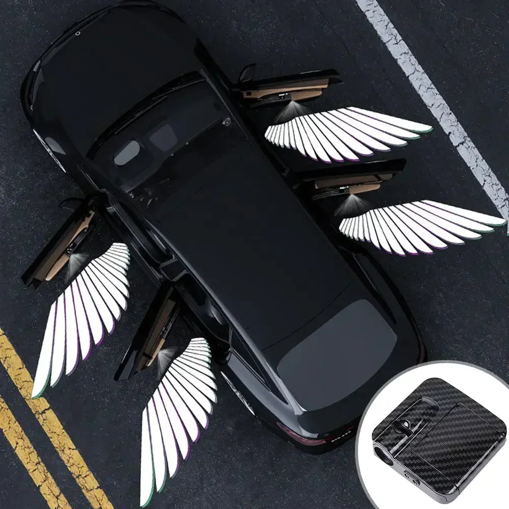 Wireless HD Laser Car Door Projector - 2/4pcs, Auto Accessory, No Wiring Required, Battery-Powered,  for Easy Night Entry